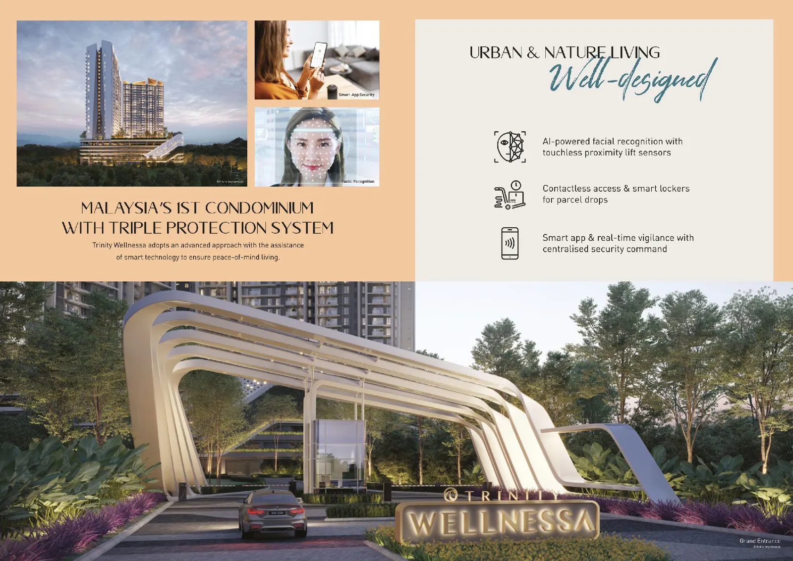 Trinity Wellnessa brochure spread